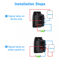 10PCS Waterproof Marine Boat Car Rocker Switch SPST ONOFF 4 Pin Blue LED Toggle Switch For Automoti 2