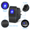 10PCS Waterproof Marine Boat Car Rocker Switch SPST ONOFF 4 Pin Blue LED Toggle Switch For Automoti 3