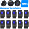 10PCS Waterproof Marine Boat Car Rocker Switch SPST ONOFF 4 Pin Blue LED Toggle Switch For Automoti 0
