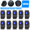 10PCS Waterproof Marine Boat Car Rocker Switch SPST ONOFF 4 Pin Blue LED Toggle Switch For Automoti 0