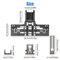 Dishwasher Top Rack Adjuster Replacement Kit Upgrade Compatible With Whirlpool Kenmore Kitchenaid 4