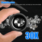 30X Pocket Magnifier Jeweler Eye Magnifying Glass With Optical Lens For Jewelry Watches Coins And A