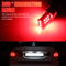 LED Strobe Flashing Brake Tail Stop Lights Red Safety Alert Bulbs 4