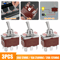 3PCS Toggle Switch Heavy Duty 20A 125V15A 250V DPDT ONOFFON 6Pin Spade Terminals For Car Marine RV 0
