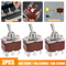 3PCS Toggle Switch Heavy Duty 20A 125V15A 250V DPDT ONOFFON 6Pin Spade Terminals For Car Marine RV 0