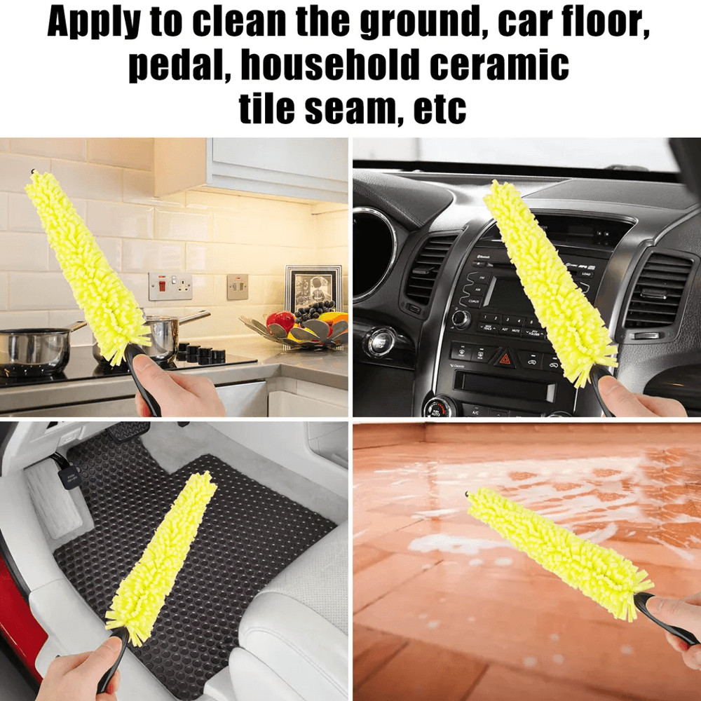 Premium Car Detailing Cleaning Brush Kit Tire Rim Washing Scrub  Wheel Cleaner Tool For Cars Bikes  5