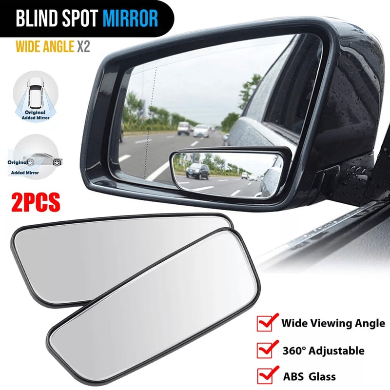 360 Blind Spot Mirror Convex Rear Side View Wide Angle For Car SUV Truck 0