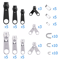 AllinOne Zipper Fix Kit Complete Removable Rescue Replacement Set With Plier For Clothing Bags Tent 10