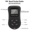 Portable Pocket Mini Digital FM Radio LCD Display Stereo Receiver W Earphones Ideal For Travel Walk 6