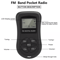 Portable Pocket Mini Digital FM Radio LCD Display Stereo Receiver W Earphones Ideal For Travel Walk 6
