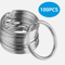 100pcs 25mm Stainless Steel Key Ring Rustproof Split Round Rings For DIY Keychains Crafts Organizin 1