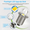 6Pcs P135S LED Flashlight Torch Bulbs 3V White Light Super Bright Upgrade Replacement For Flashlig 2