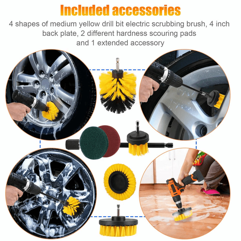 Polishing Waxing Pad Kit Car Buffing Sponge Set For Drill  Polisher 1
