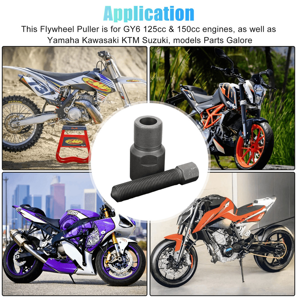 Motorcycle Flywheel Magneto Stator Puller Set 27mm 28mm 16mm  Fits Yamaha Kawasaki GY6 125cc 150cc  3