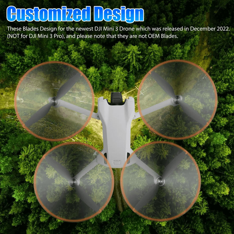 Upgraded LowNoise Props Wings For DJI Mini Drone Durable Replacement Blades Compatible Accessories 2