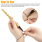 2X Bracelet Wearing Helper Stick Tool Long Clamp Chain Fastener Clip Plastic Hand Chain Aid For One 3