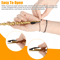 2X Bracelet Wearing Helper Stick Tool Long Clamp Chain Fastener Clip Plastic Hand Chain Aid For One 2