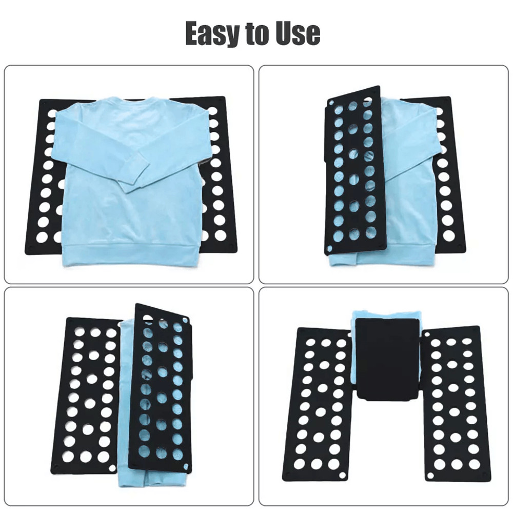 Clothes Fast Folder Folding Board For Laundry Adjustable TShirt Flip Organizer Tool 3