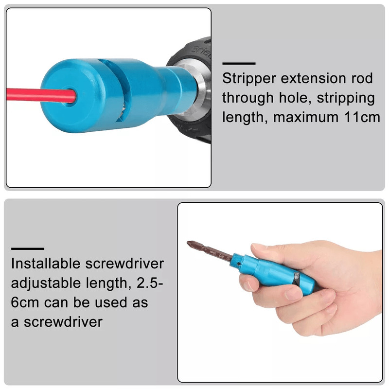 Electric Drill Wire Stripper Cutter Tool Set Premium Cable Wire Stripping Tool For Hand Drill Compa 3
