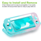 Hard Case Cover Shell With Screen Protector Thumb Grip Caps For Nintendo Switch Lite AntiScratch Si 2