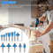 12 Piece Tungsten Carbide Router Bit Set Shank Woodworking Tools For Trimming Grooving Edging DIY 6