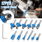 12 Piece Tungsten Carbide Router Bit Set Shank Woodworking Tools For Trimming Grooving Edging  DIY  1