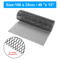 Universal Black Aluminum Car Grille Mesh Rhombic Net Sheet For Bumper Hood Vent 5