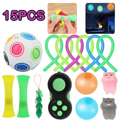 fidget toys pack stress & anxiety relief set for kids & adults, sensory toy bundle for focus & relaxation