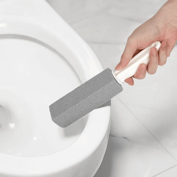 Heavy Duty Pumice Stone Toilet Cleaner With Handle Stain Remover Scouring Tool 1