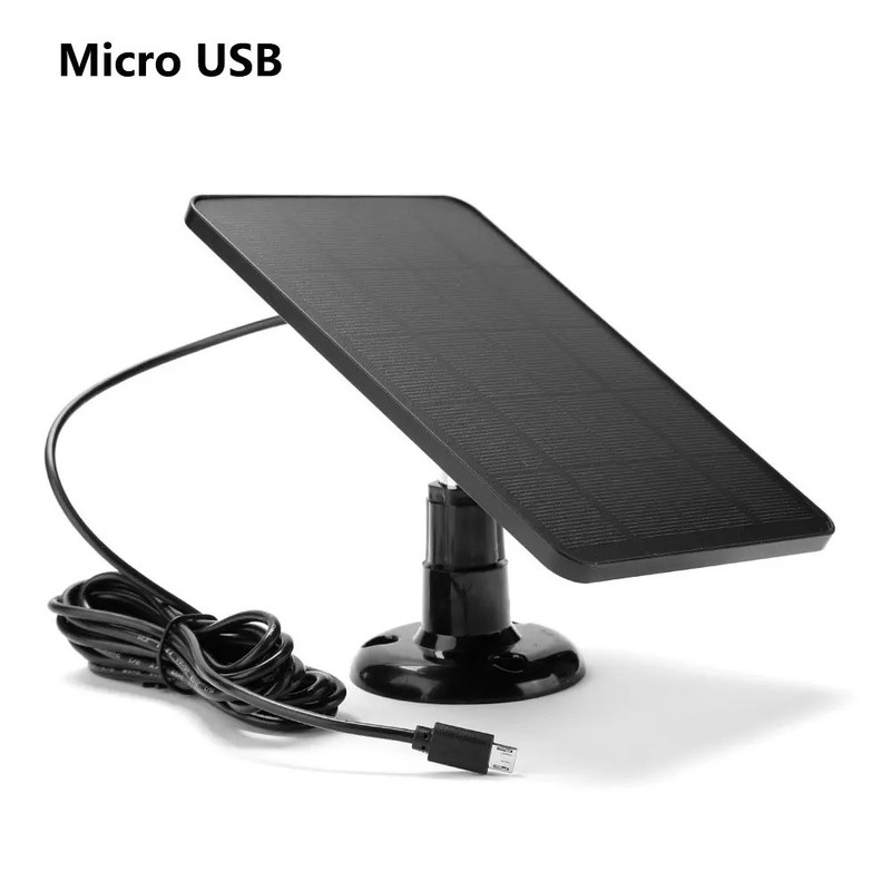 6V Solar Panel With Micro USB Waterproof Outdoor Solar Charger For Security Cameras Small Home Lig 9