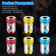 6PCS 14 Inch Screwdriver Bits Magnetic Ring Screwlock Sleeve Aluminum Alloy Batch Head Holder For D 2