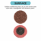 Medium Grit Roll Lock Surface Sanding Disc Quick Change RedMaroon For Welding Grinding And Finishin 3