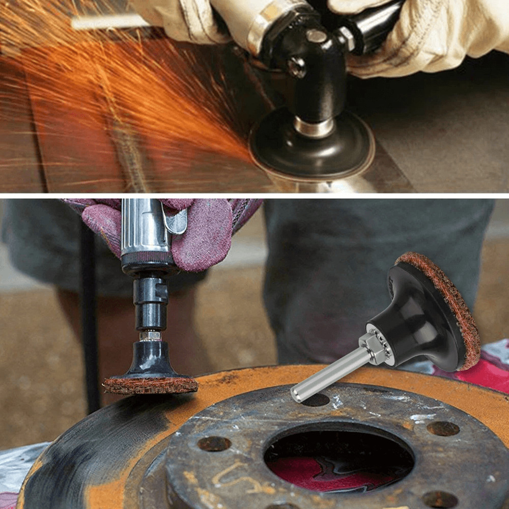 Medium Grit Roll Lock Surface Sanding Disc Quick Change RedMaroon For Welding Grinding And Finishin 5