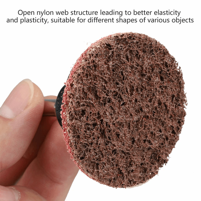 Medium Grit Roll Lock Surface Sanding Disc Quick Change RedMaroon For Welding Grinding And Finishin 8