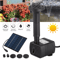 Solar Power Fountain Floating Water Pump For Bird Bath Garden Pond Outdoor Yard Decor 0