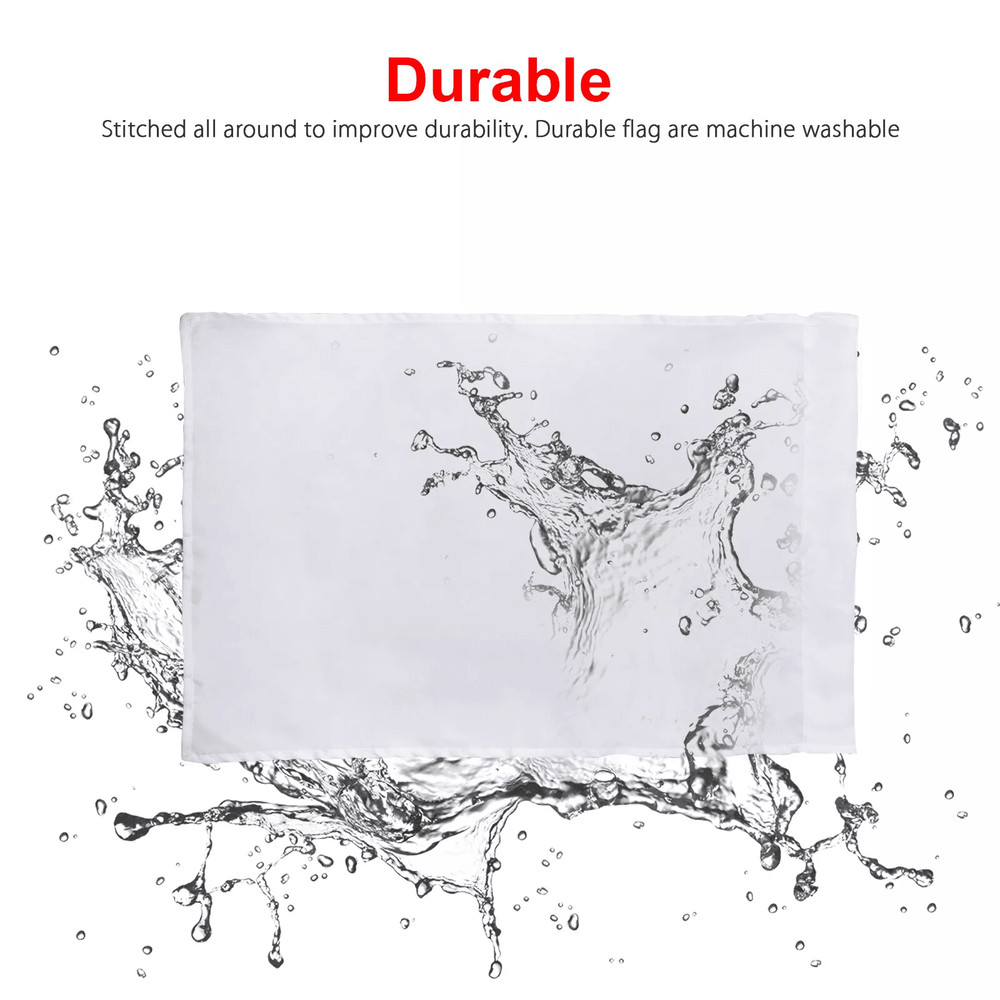 10Pcs White Sublimation Blank Garden Flags Polyester DIY Banner For Parade Yard Outdoor Decoration 2