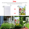 10Pcs White Sublimation Blank Garden Flags Polyester DIY Banner For Parade Yard Outdoor Decoration 6