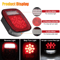 Rear LED Tail Lights With Brake License Plate Lamp Waterproof 39 LED Stop Turn Signal Lights For T 2
