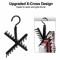 20 Hook Cross X Tie  Belt Hanger NonSlip Closet Organizer With Swivel Design 3