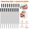 20Pcs Cross Style Ballpoint Pen Refills Black Ink 10mm Medium Point Smooth Writing Compatible With 0