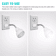LED MotionActivated Night Light PlugIn Wall Lamp For Indoor Outlet Hallway Stair Use 3