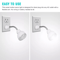 LED MotionActivated Night Light PlugIn Wall Lamp For Indoor Outlet Hallway Stair Use 3