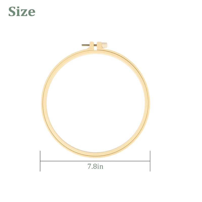 Beginner Cross Stitch Embroidery Starter Kit DIY Stamped Kits With Hoops Threads Floral Patterns 6