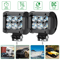 2x 4inch 18W LED Work Light Bar Spot Beam Pods Fog Driving Lamp For Offroad Truck SUV ATV UTV Jeep 0