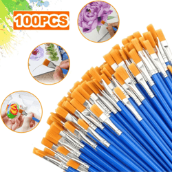 artist paint flat brushes set for acrylic, oil & watercolor art painting crafts