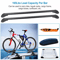 Universal Car Top Roof Rack Cross Bar HeavyDuty Aluminum Luggage Carrier W Lock Fits Most Vehicles 2