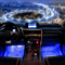 LED Interior Floor Decoration Lamp Blue Light Car Decorative Lights With USB Charge Adjustable Car  0