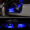 LED Interior Floor Decoration Lamp Blue Light Car Decorative Lights With USB Charge Adjustable Car  6
