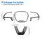 Carbon Fiber Steering Wheel Cover Trim For Dodge Challenger Interior Frame Kit 4