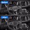 Carbon Fiber Steering Wheel Cover Trim For Dodge Challenger Interior Frame Kit 3